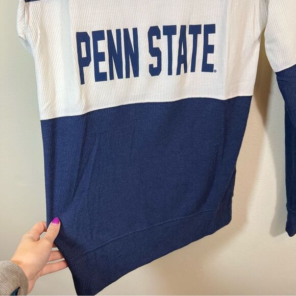 Summit Blue White Penn State Thermal Long Sleeve Top Medium NWT - Picture 7 of 12
